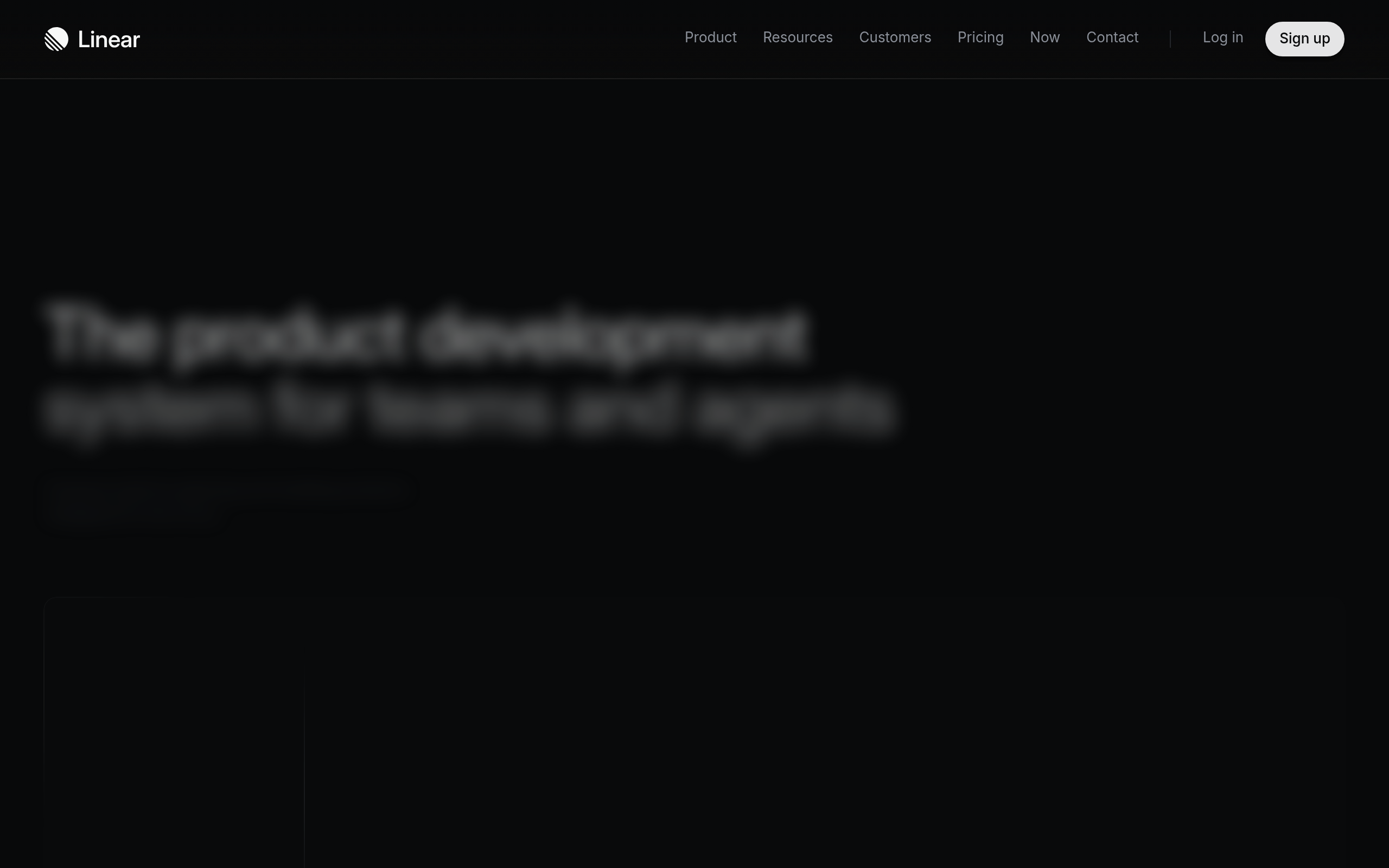 Linear website preview