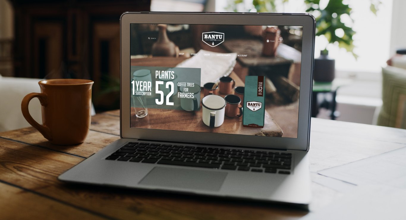 Bantu Coffee website design