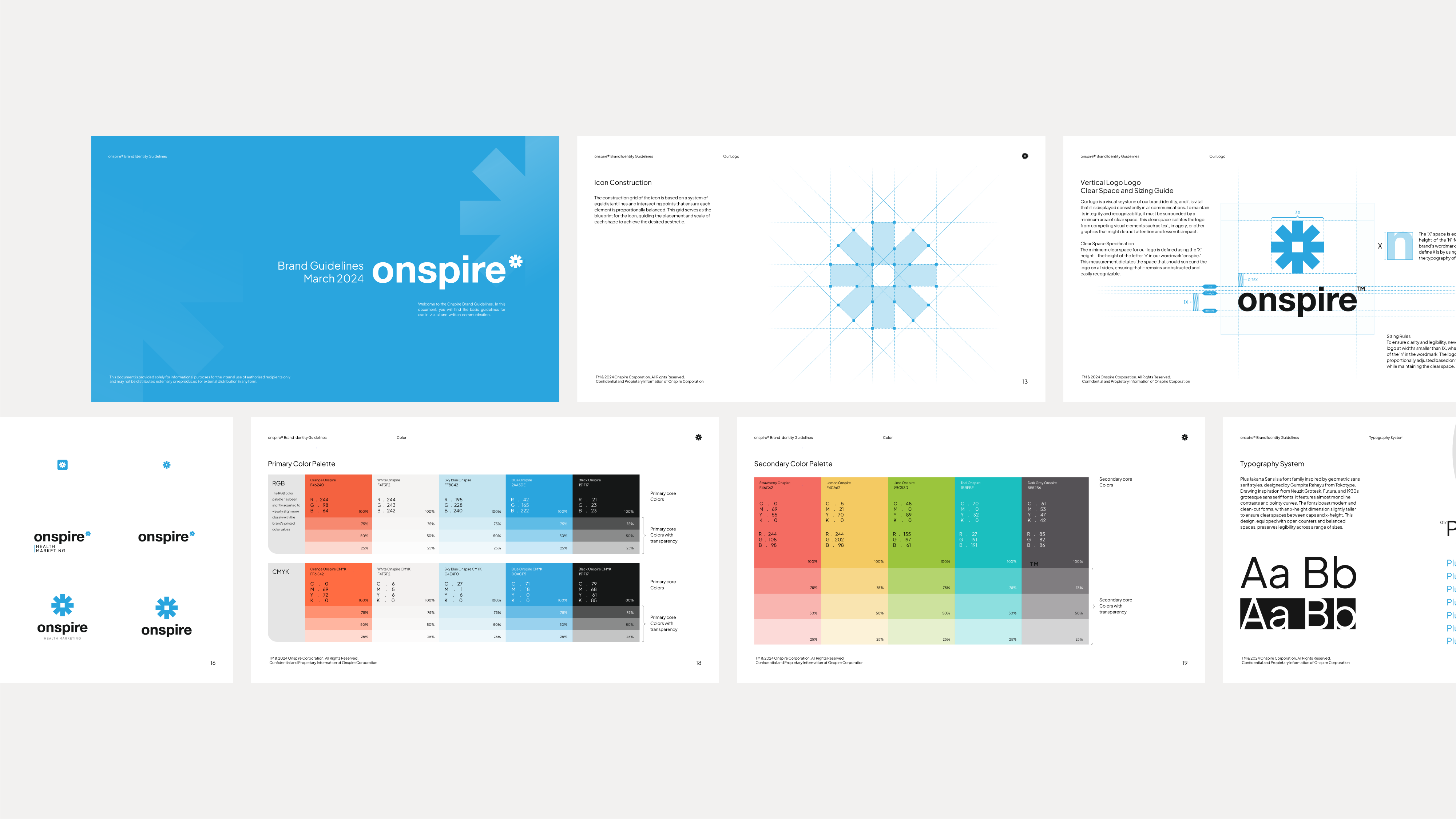Onspire brand identity