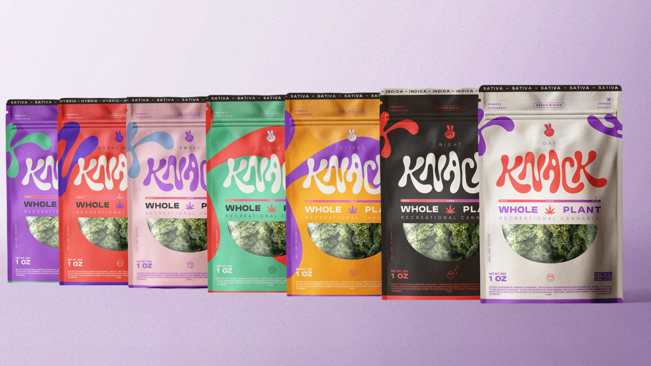 Knack Cannabis brand identity