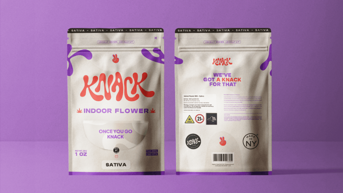 Knack Cannabis brand identity