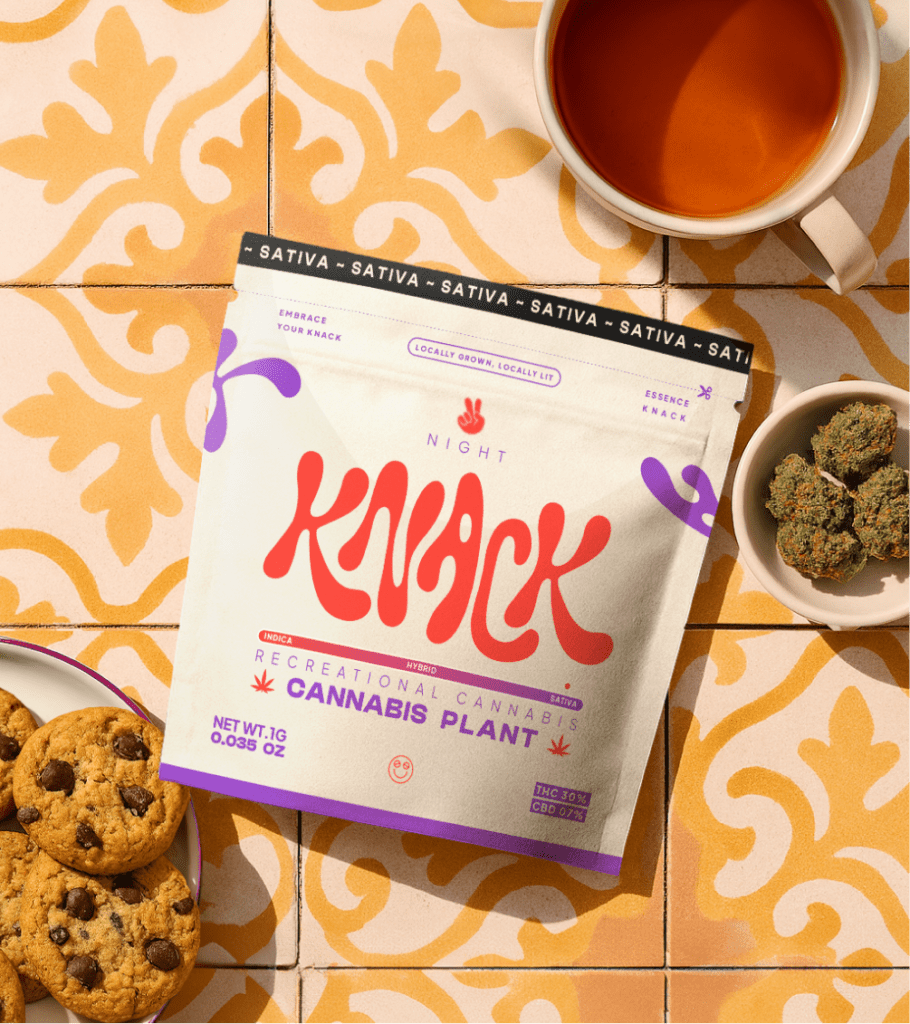 Knack Cannabis brand identity