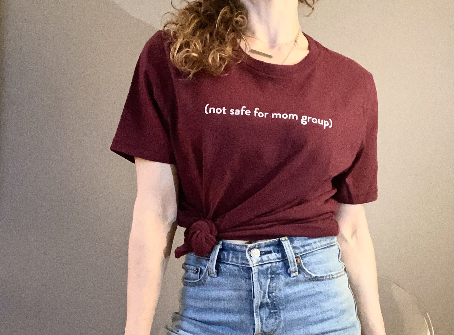 Not Safe for Mom Group brand identity