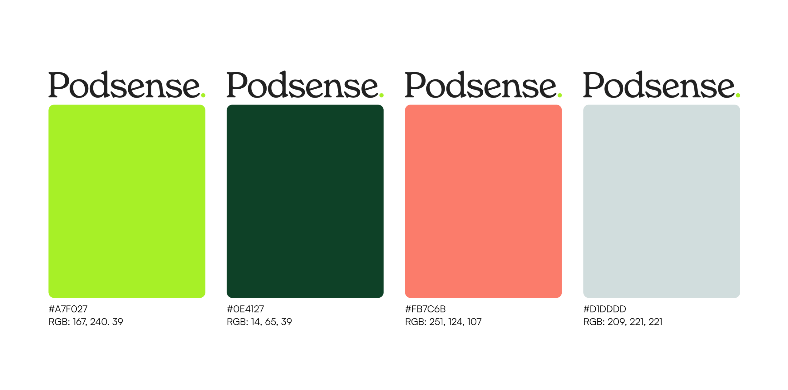 Podsense brand identity