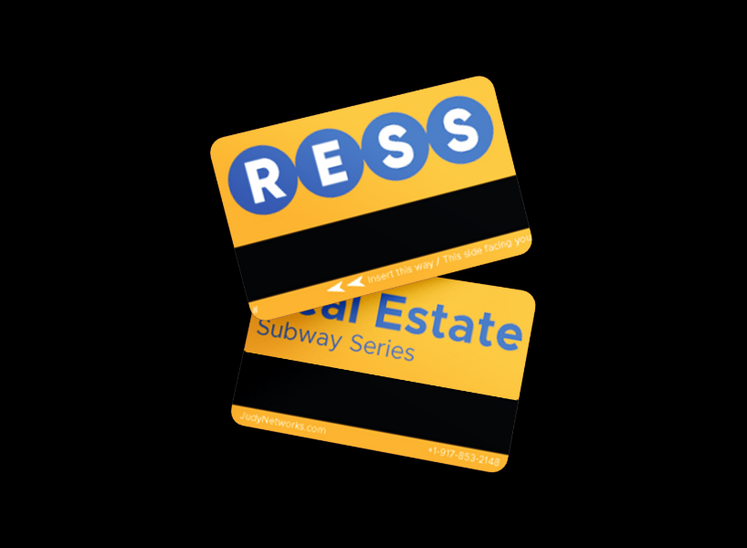 RESS Real Estate Subway Series ticket design