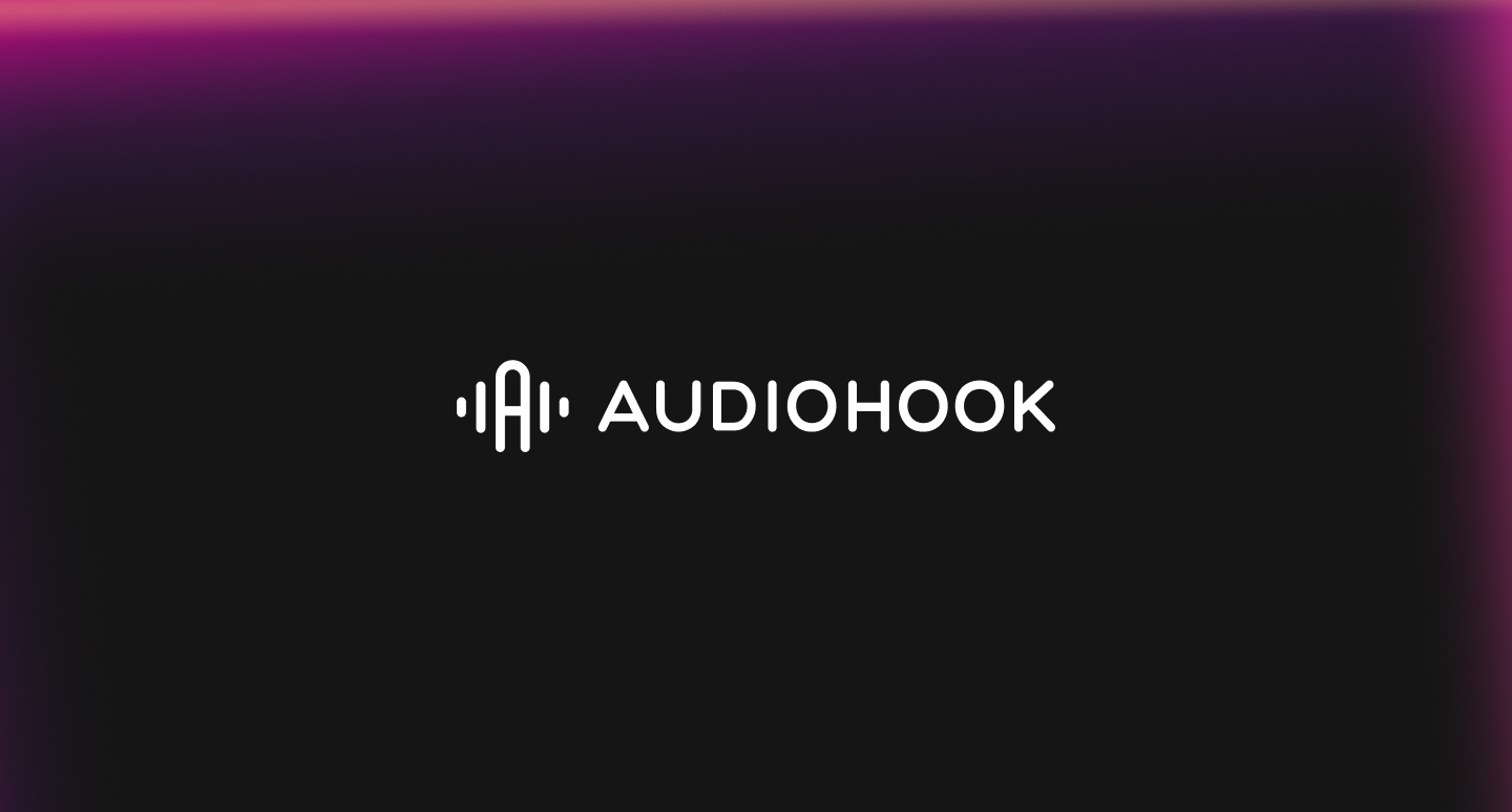 Audiohook brand identity case study